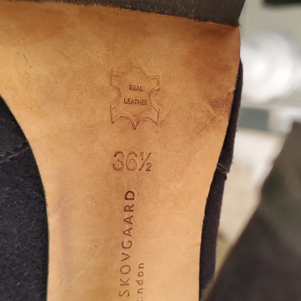 Camilla skovgaard blue platform heel Stiletto open toe shoe size 36.5 - Picture 12 of 16